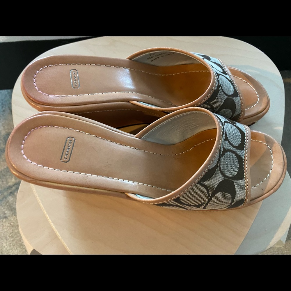 Coach Charma Vaccheta C Logo Mules - Picture 5 of 7